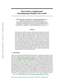 Peter Parker or Spiderman? Disambiguating Multiple Class Labels