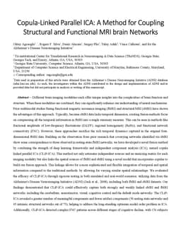 Copula-Linked Parallel ICA: A Method for Coupling Structural and
  Functional MRI brain Networks