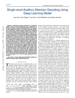 Single-word Auditory Attention Decoding Using Deep Learning Model