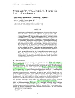 Stochastic Flow Matching for Resolving Small-Scale Physics