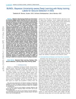 BUNDL: Bayesian Uncertainty-aware Deep Learning with Noisy training
  Labels for Seizure Detection in EEG