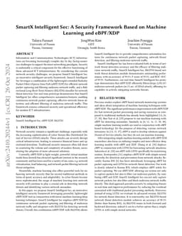 SmartX Intelligent Sec: A Security Framework Based on Machine Learning
  and eBPF/XDP