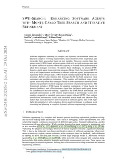 SWE-Search: Enhancing Software Agents with Monte Carlo Tree Search and Iterative Refinement