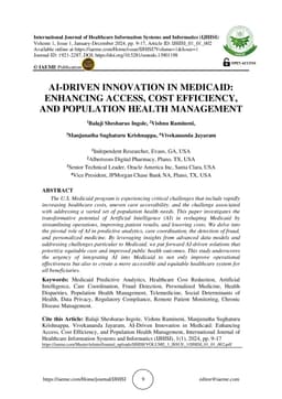 AI-driven innovation in medicaid: enhancing access, cost efficiency, and
  population health management