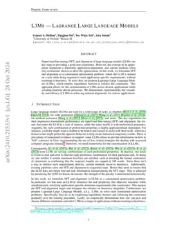 L3Ms -- Lagrange Large Language Models