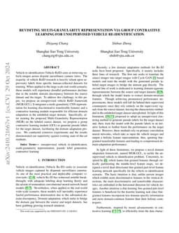 Revisiting Multi-Granularity Representation via Group Contrastive
  Learning for Unsupervised Vehicle Re-identification