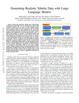 Generating Realistic Tabular Data with Large Language Models