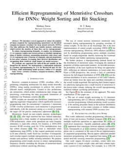 Efficient Reprogramming of Memristive Crossbars for DNNs: Weight Sorting
  and Bit Stucking