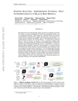 Gnothi Seauton: Empowering Faithful Self-Interpretability in Black-Box Transformers
