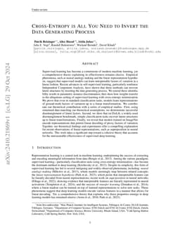 Cross-Entropy Is All You Need To Invert the Data Generating Process