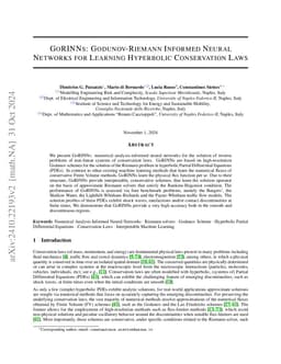 GoRINNs: Godunov-Riemann Informed Neural Networks for Learning
  Hyperbolic Conservation Laws