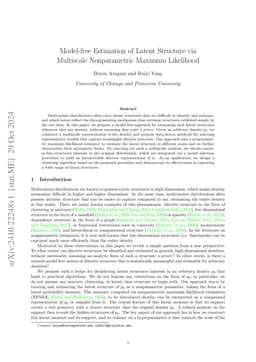 Model-free Estimation of Latent Structure via Multiscale Nonparametric Maximum Likelihood