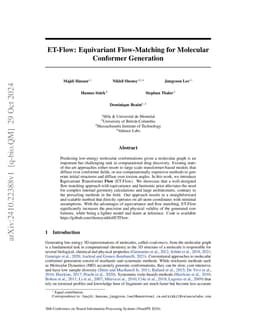 ET-Flow: Equivariant Flow-Matching for Molecular Conformer Generation