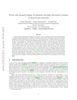 Power side-channel leakage localization through adversarial training of
  deep neural networks