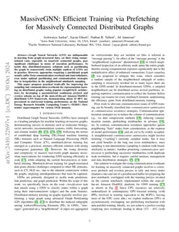 MassiveGNN: Efficient Training via Prefetching for Massively Connected
  Distributed Graphs