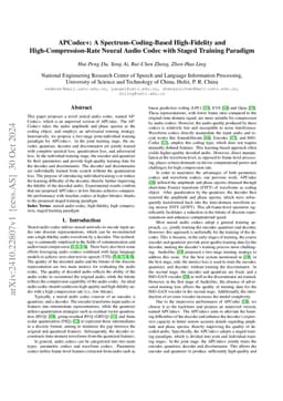 APCodec+: A Spectrum-Coding-Based High-Fidelity and
  High-Compression-Rate Neural Audio Codec with Staged Training Paradigm