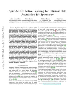 SpiroActive: Active Learning for Efficient Data Acquisition for
  Spirometry
