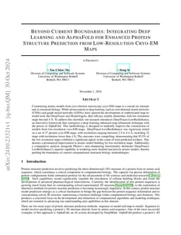 Beyond Current Boundaries: Integrating Deep Learning and AlphaFold for
  Enhanced Protein Structure Prediction from Low-Resolution Cryo-EM Maps