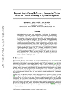 Tangent Space Causal Inference: Leveraging Vector Fields for Causal
  Discovery in Dynamical Systems