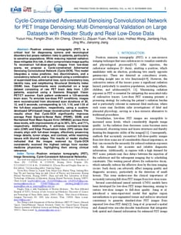 Cycle-Constrained Adversarial Denoising Convolutional Network for PET
  Image Denoising: Multi-Dimensional Validation on Large Datasets with Reader
  Study and Real Low-Dose Data