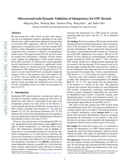 Microsecond-scale Dynamic Validation of Idempotency for GPU Kernels