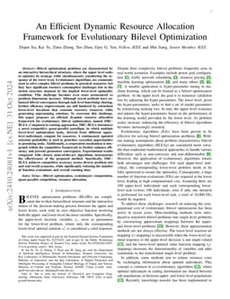 An Efficient Dynamic Resource Allocation Framework for Evolutionary
  Bilevel Optimization