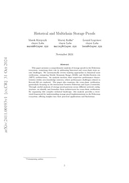 Historical and Multichain Storage Proofs
