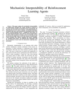 Mechanistic Interpretability of Reinforcement Learning Agents