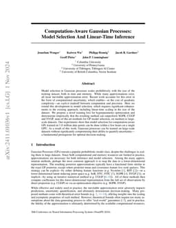 Computation-Aware Gaussian Processes: Model Selection And Linear-Time
  Inference