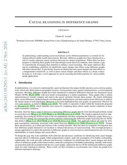 Causal reasoning in difference graphs
