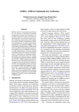 AMREx: AMR for Explainable Fact Verification