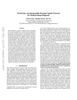 ParseCaps: An Interpretable Parsing Capsule Network for Medical Image
  Diagnosis