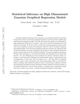 Statistical Inference on High Dimensional Gaussian Graphical Regression
  Models