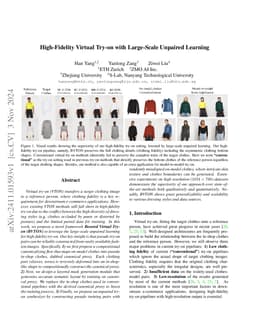 High-Fidelity Virtual Try-on with Large-Scale Unpaired Learning