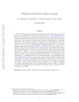 Multiclass Transductive Online Learning