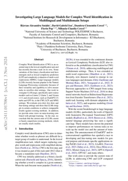 Investigating Large Language Models for Complex Word Identification in
  Multilingual and Multidomain Setups