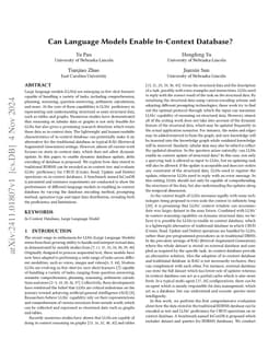 Can Language Models Enable In-Context Database?