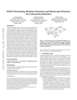 HACD: Harnessing Attribute Semantics and Mesoscopic Structure for
  Community Detection