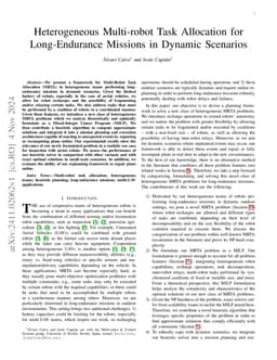 Heterogeneous Multi-robot Task Allocation for Long-Endurance Missions in Dynamic Scenarios