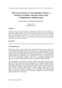 The evolution of volumetric video: A survey of smart transcoding and compression approaches