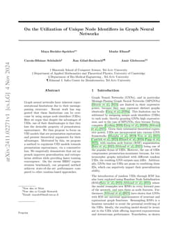 On the Utilization of Unique Node Identifiers in Graph Neural Networks