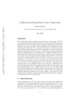 A Directional Rockafellar-Uryasev Regression