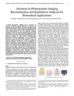 Advances in Photoacoustic Imaging Reconstruction and Quantitative
  Analysis for Biomedical Applications
