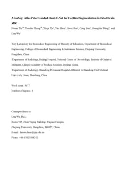 AtlasSeg: Atlas Prior Guided Dual-U-Net for Cortical Segmentation in Fetal Brain MRI