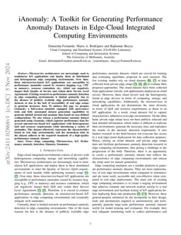 iAnomaly: A Toolkit for Generating Performance Anomaly Datasets in
  Edge-Cloud Integrated Computing Environments