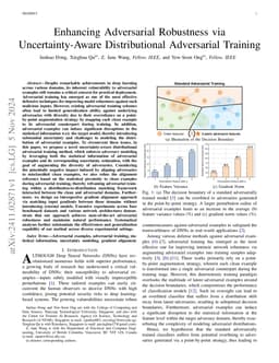 Enhancing Adversarial Robustness via Uncertainty-Aware Distributional
  Adversarial Training