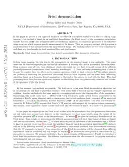 Fried deconvolution