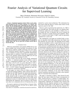 Fourier Analysis of Variational Quantum Circuits for Supervised Learning
