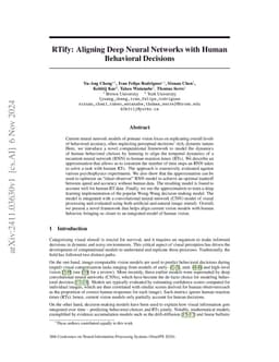 RTify: Aligning Deep Neural Networks with Human Behavioral Decisions