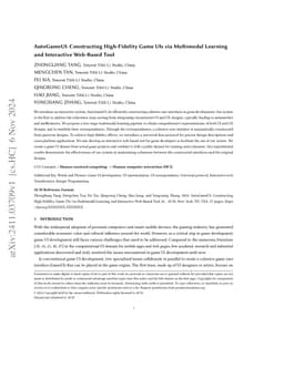 AutoGameUI: Constructing High-Fidelity Game UIs via Multimodal Learning
  and Interactive Web-Based Tool
